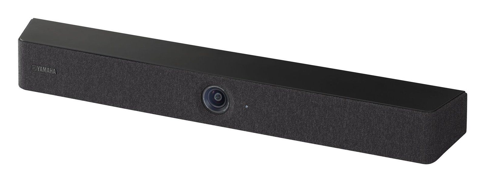Videobar Yamaha CS-800: barra preta com câmera ao centro, microfones e alto-falante na mesma peça